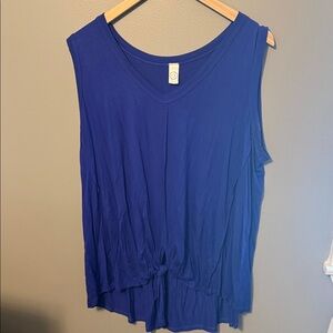 Blue Sleeveless Women's Top